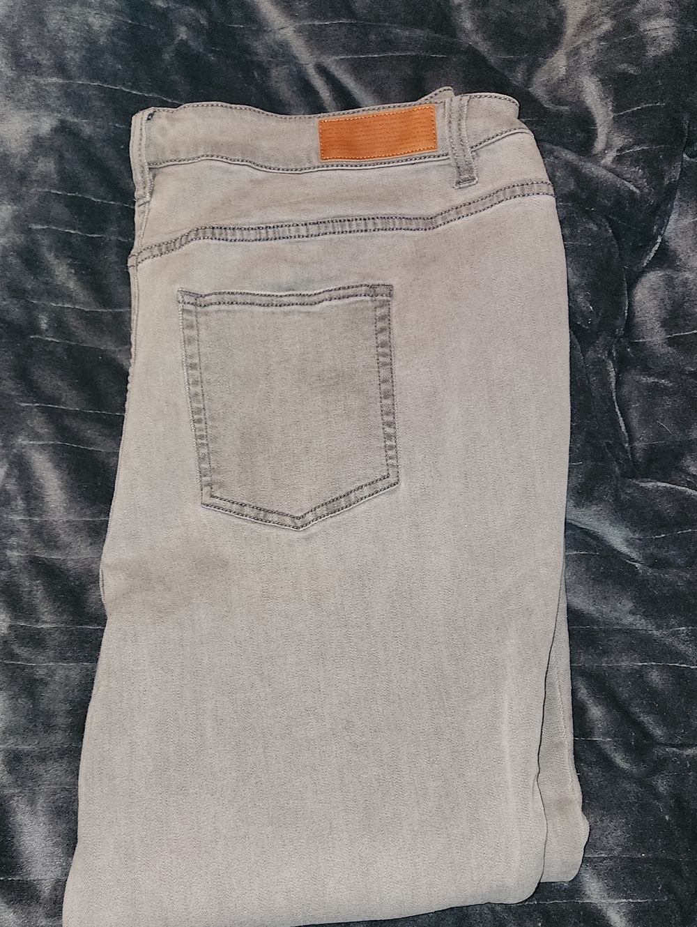 Peace Love Worls Gray Denim Jeans - Classic Straight Fit